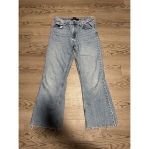 BDG Urban Outfitters 90s Bootcut Jeans Light Wash Raw Hem Womens Size 29